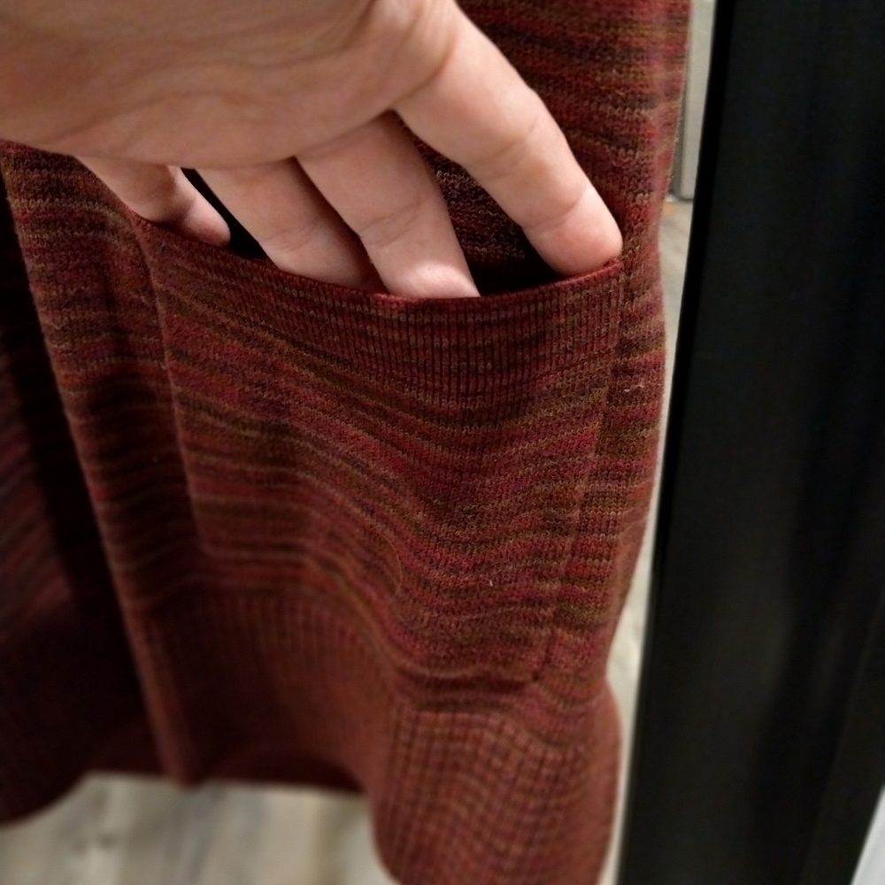 Rust Sweater with Button Detail - Picture 4 of 6